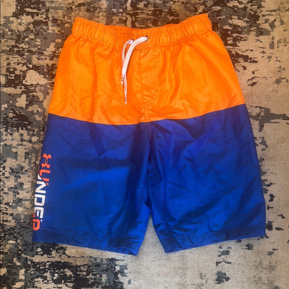 Under Armour Athletic Orange and Blue Bathingsuit